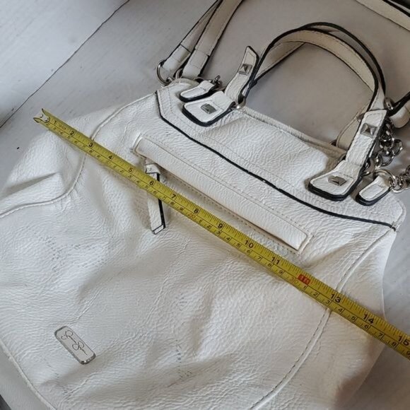 Jessica Simpson Bag White Shoulder Handbag Satchel Vegan Leather Women's WOMAN'S - Picture 14 of 16